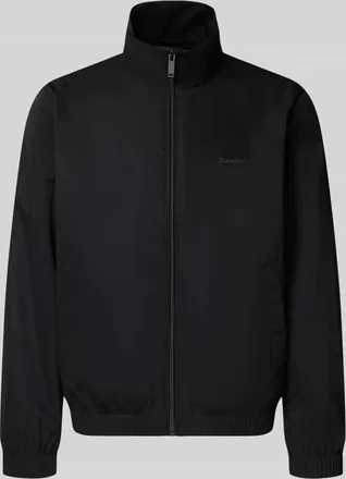 Calvin Klein Jacke mit Stekragen und Rei&szlig;verschluss in Black, Gr&ouml;&szlig;e XXL