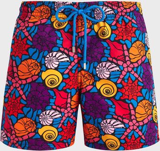 Vilebrequin Men & apos;s Noumea Sea Shell Swim Shorts