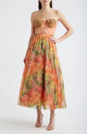 Hutch Pleated Cocktail Dress in Multi at Nordstrom, Size 10