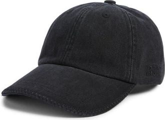 Krost Denim Adjustable Baseball Cap in Dark Wash at Nordstrom