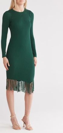 Nanette Lepore Long Sleeve Sweater Dress in Hunter Green at Nordstrom Rack, Size Medium