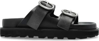 Jil Sander Sandali in pelle - Nero