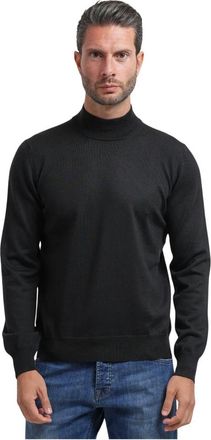 Gran Sasso Maglione a collo alto - - Knitwear - Uomo - Nero - M