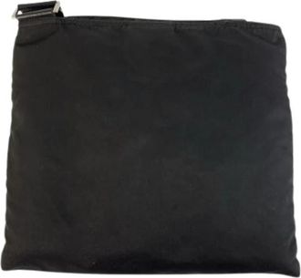 Prada Pre-owned Tessuto Nylon Schoudertas - Dames - Vintage Schoudertas - Zwart - ONE Size - Nylon - Vintage