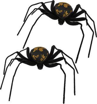 Mark Roberts Handmade Set Of 2 Fall Leaf Print Spider-35In