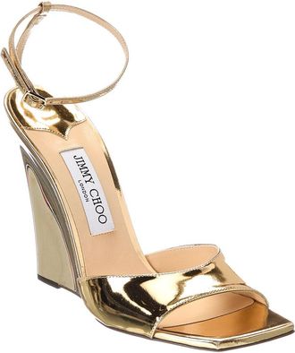 Jimmy Choo London Brien 110 Leather Wedge Sandal