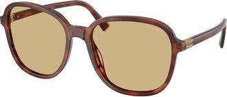 Miu Miu MUB01SF Asian Fit 26E10R Womens Sunglasses Brown Size 58