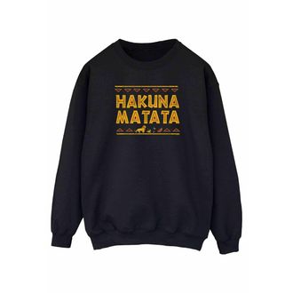 Disney Dames/Dames The Lion King Hakuna Matata Sweatshirt (Zwart)