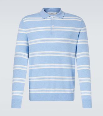 arch4 Mr Swansea striped cashmere polo sweater