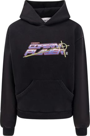 Coperni Sweaters met logo print en kangoeroezak - Dames - Hoodies - Zwart - XS - Katoen - Hoodies & sweatvesten