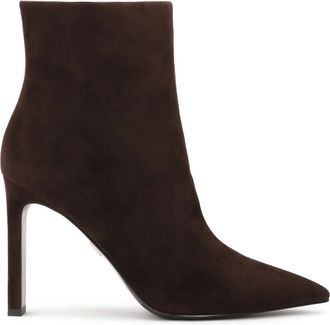Kazar Schoenen, Dames, Bruin, 39 EU, Suède, Elegante Laarsjes met Hak