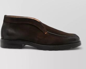 Santoni leather loafers