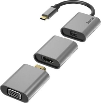 Hama Adaptador Hama 00200306 6 En 1 Connect2go, Usb-c, Mini-displayport, Hdmi, Vga