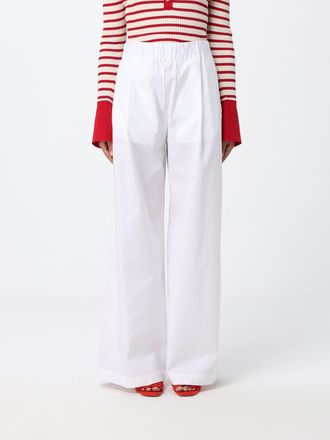 Semicouture Pantaloni palazzo in cotone