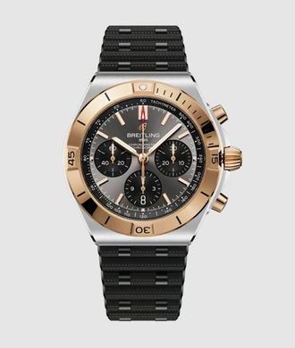 Breitling Chronomat Chronograph Automatic Chronometer Grey Dial Mens Watch UB0158101B1S1