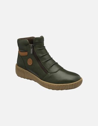 Lotus Womens Lotus Atlanta ladies boot in Khaki Leather - Black
