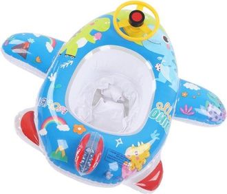 No Brand Piscina Hinchable Con Forma De Avi&oacute;n Para Beb&eacute;s, Flotador Y Barca Infantil, Aptos Para Ni&ntilde;os A Partir De 3 A&ntilde;os, Juguetes Acu&aacute;ticos Seguros Y Divertid