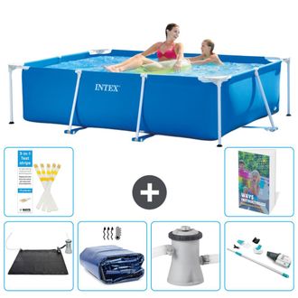 Intex Piscina Con Estructura Rectangular - 220x150x60 Cm - 7-piezas S82