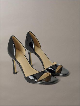 Calvin Klein Womens Womens Aileen Open Toe Heel - Black - 6H