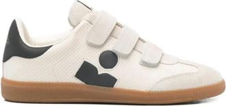 Isabel Marant Chalk White Logo Sneakers