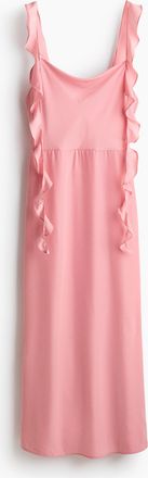 H&M Kleid mit Drapierung - Rosa
