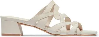 Bernardo Johanne Low Heel Sandal in Eggshell at Nordstrom, Size 9.5