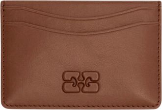 Ganni Portemonnees - Dames - Portefeuilles - Bruin - ONE Size - Accessoires