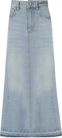 Ganni Light Blue Denim Skirt