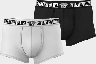 Versace Men & apos;s Medusa La Greca 2-Pack Trunk Briefs
