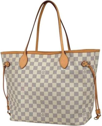 Louis Vuitton Pre-owned Damier Azur Tote Bag - Dames - Vintage Shopper - Beige - ONE Size - Vintage