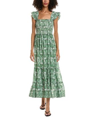 Max Studio Flutter Sleeve Maxi Dress