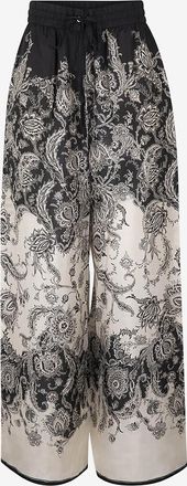 Zimmermann Seidenhose mit weitem Bein Rhiannon Relaxed