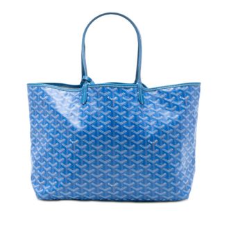 Goyard Pre-owned Womens Goyardine Saint Louis Pm - Sky Blue Textile - One Size