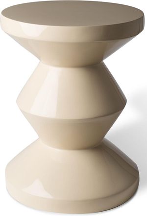 Pols Potten Beistelltisch & Hocker Zig Zag 46 cm - Beige