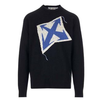 Off-white Arrows Intarsia Wool Jumper OMHE125F22KNI0021045