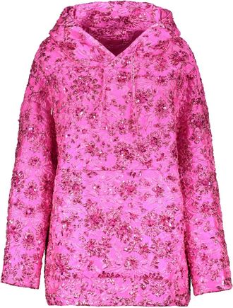 Valentino Garavani Hoodie met bloemen - Roze