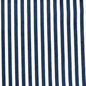 Ballard Designs Classic Stripe Ruffled Drapery Panel - Indigo, 50W x 108L - Ballard Designs