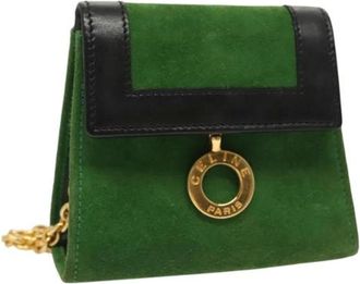 Celine Pre-owned Camoscio celine-bags - - Pre-owned - Donna - Verde - ONE SIZE