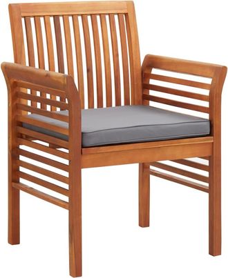 vidaXL Sillas De Jard&iacute;n Con Cojines 8 Uds Madera Maciza De Acacia Vidaxl
