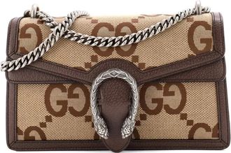 Gucci Borsa a spalla Dionysus piccola in tela Jumbo GG - Marrone