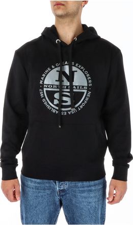 North Sails Logo Hoodie Zwart