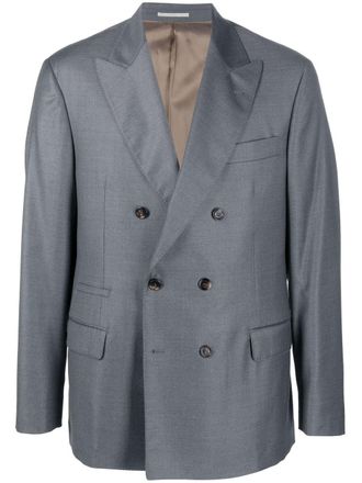Brunello Cucinelli Blazer doppiopetto - Grigio