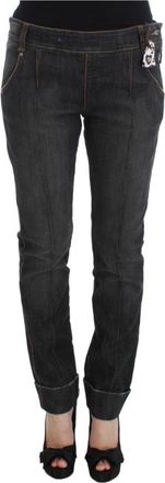Ermanno Scervino Slim Fit Denim Jeans - Dames - Slim Fit Broeken - Grijs - L - Denim - Broeken