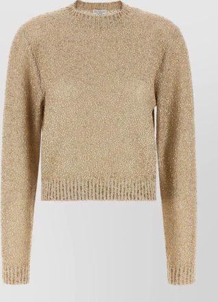 Brunello Cucinelli sequin knit sweater linen cashmere silk