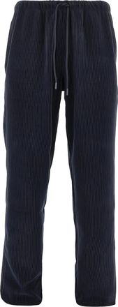 Emporio Armani corduroy track pants - Blue