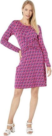 Hatley Martine Dress - Lino Diamonds Womens Clothing Pink : XS, Spandex/Modal/Cotton