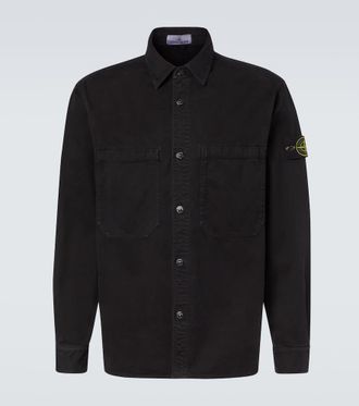 Stone Island Compass cotton overshirt