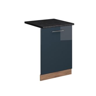 Vicco Panel Frontal Del Lavavajillas Fame-line, Azul Oscuro Alto Brillo, 60 Cm, Et Antracita Vicco