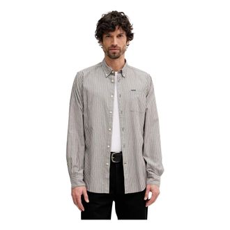Barbour Longfield Shirt - Heren - Casual Overhemden - Grijs - M - Katoen - Overhemden