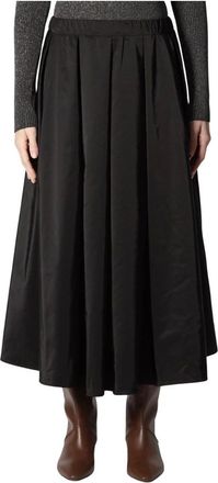 Roberto Collina Gonna Midi - Skirts - Mujer - Negro - M